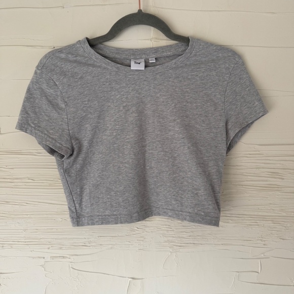 Aritzia | TNA | Grey Cropped Tee | Medium - Picture 2 of 6